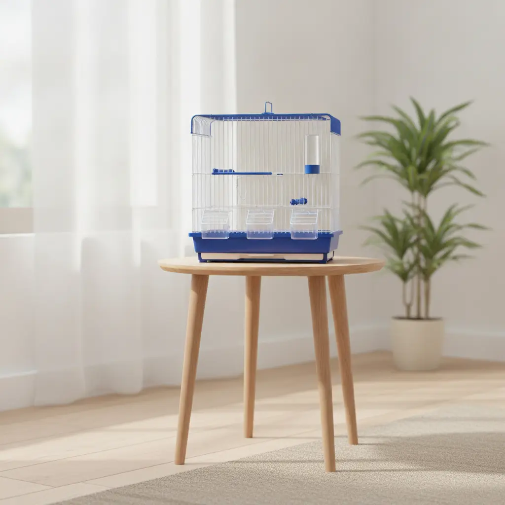AI Generated صورة إعلانية لقفص طيور مقاس 210