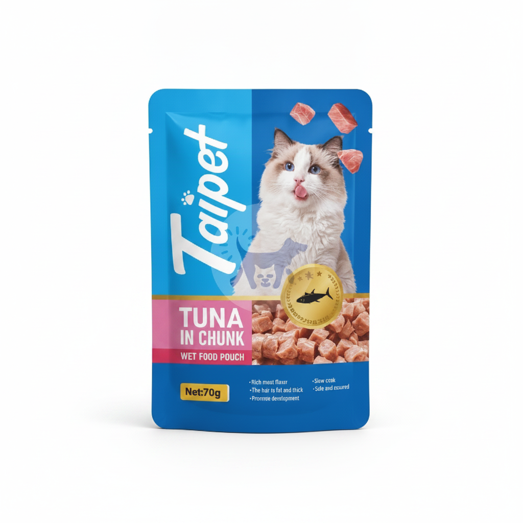 Taipet Wet Cat Food with Tuna Chunks 70 g