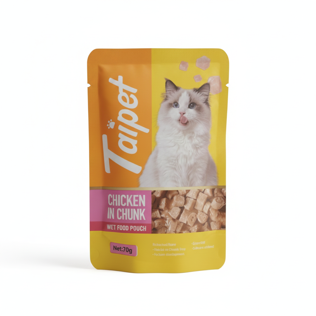 Taipet Wet Cat Food with Chicken Chunks 70 g