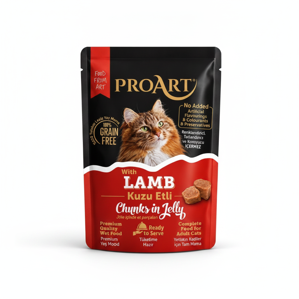 ProArt Adult Cat Wet Food with Beef in Jelly 85 g