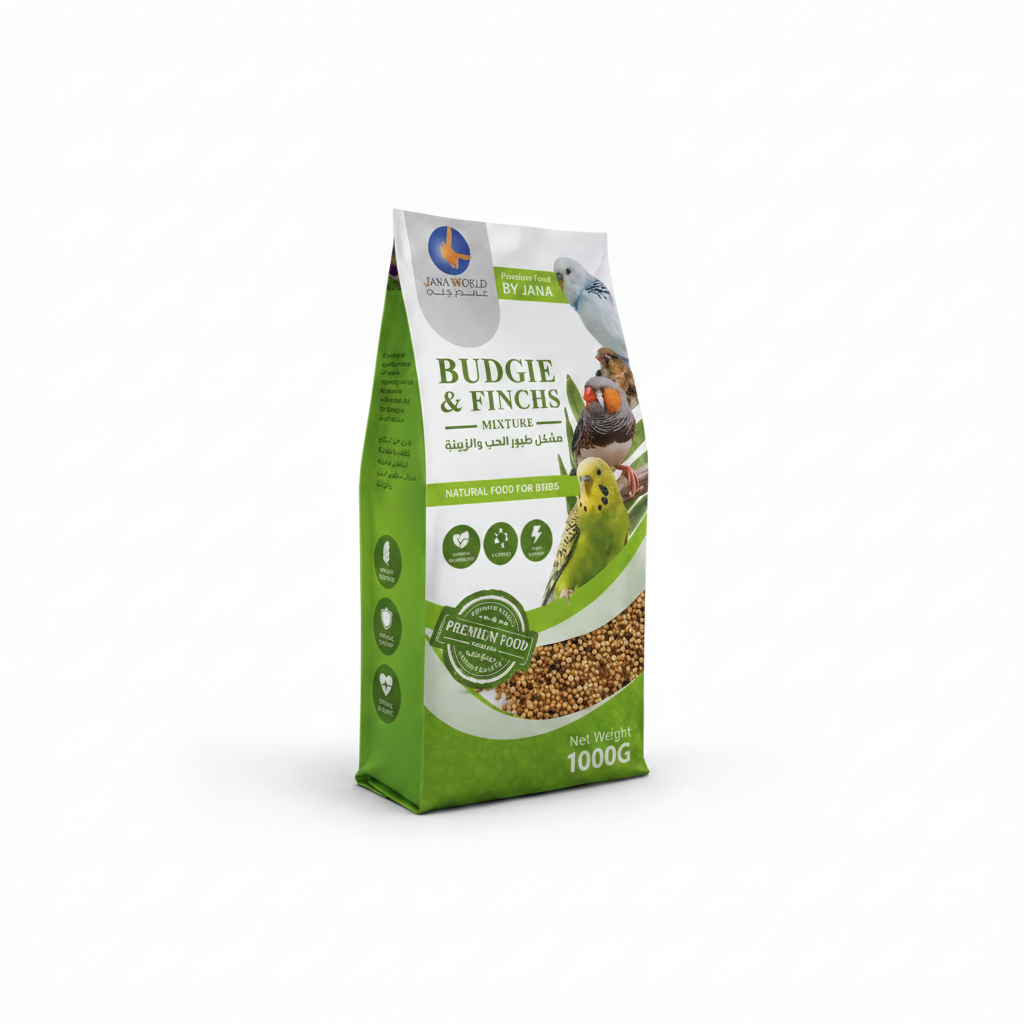 Jana World Budgie & Zebra Finch Food – Mixed Seeds, 1kg