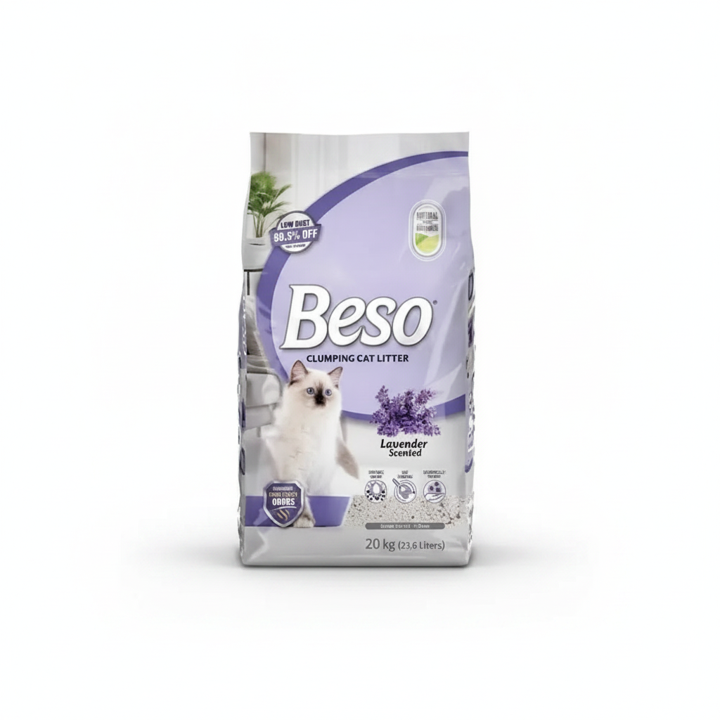 Beso Cat Litter Lavender Scent 20 kg