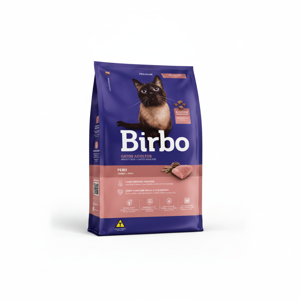 Birbo Mixed Dry Cat Food with Turkey Flavor 1 kg