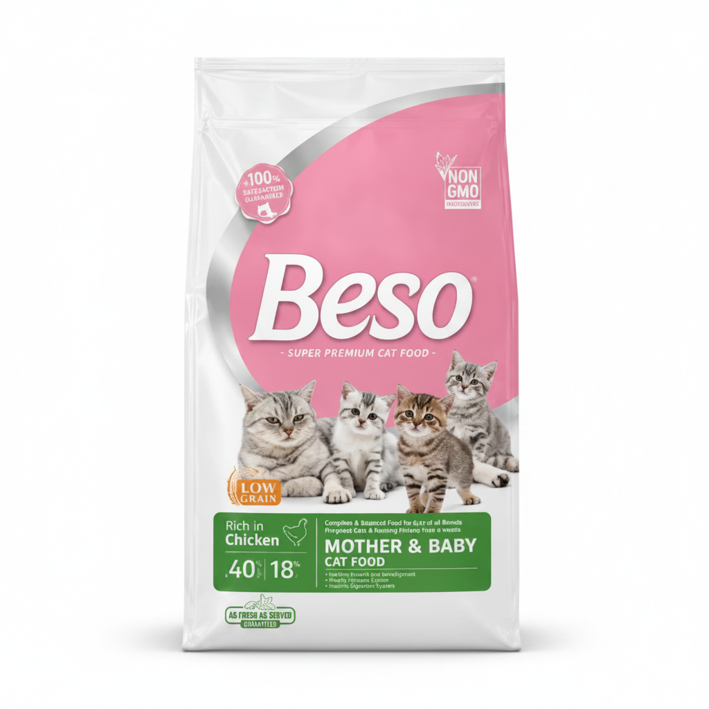 Beso Mother & Kitten Dry Food with Chicken 2 kg