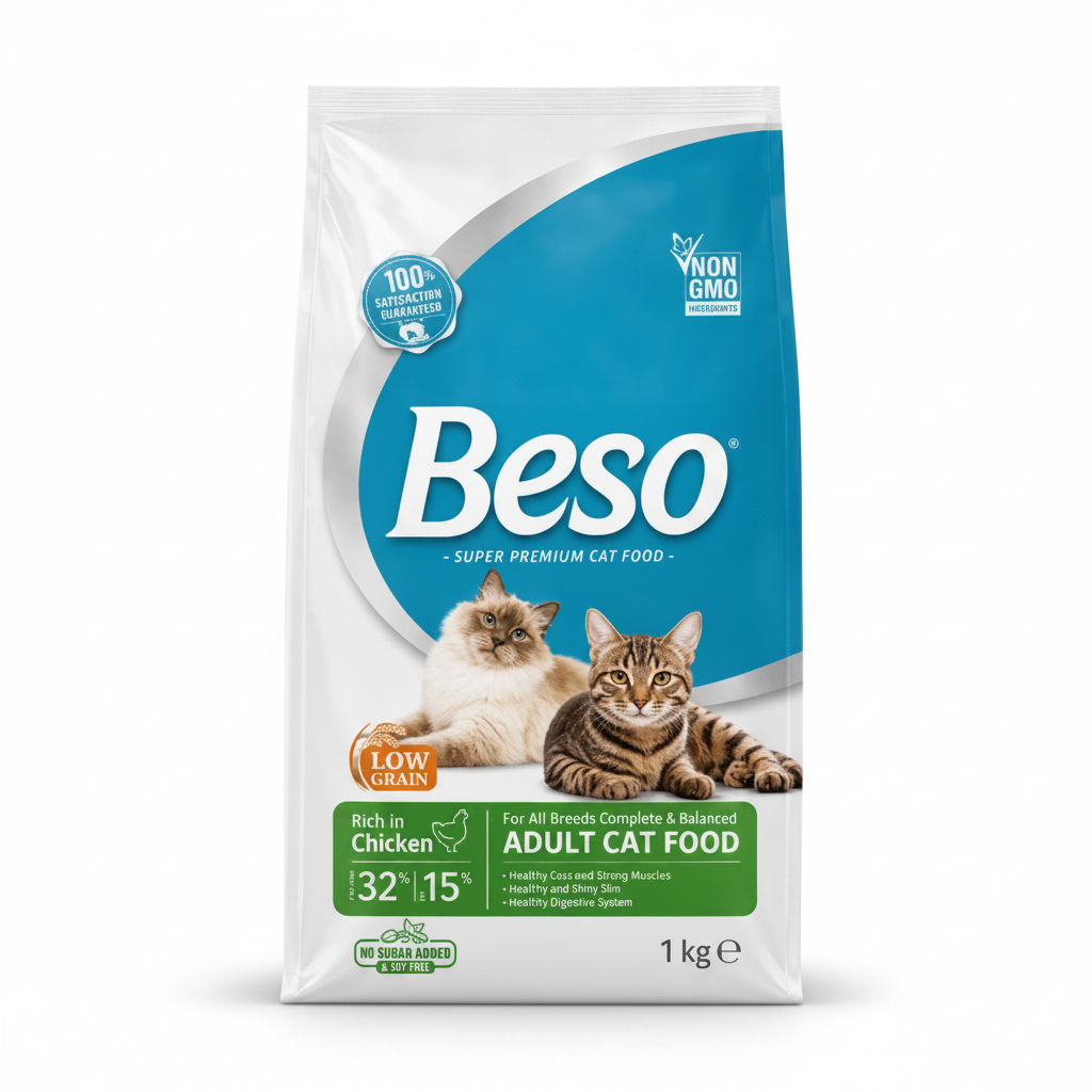 Beso Adult Cat Dry Food with Chicken 1 kg