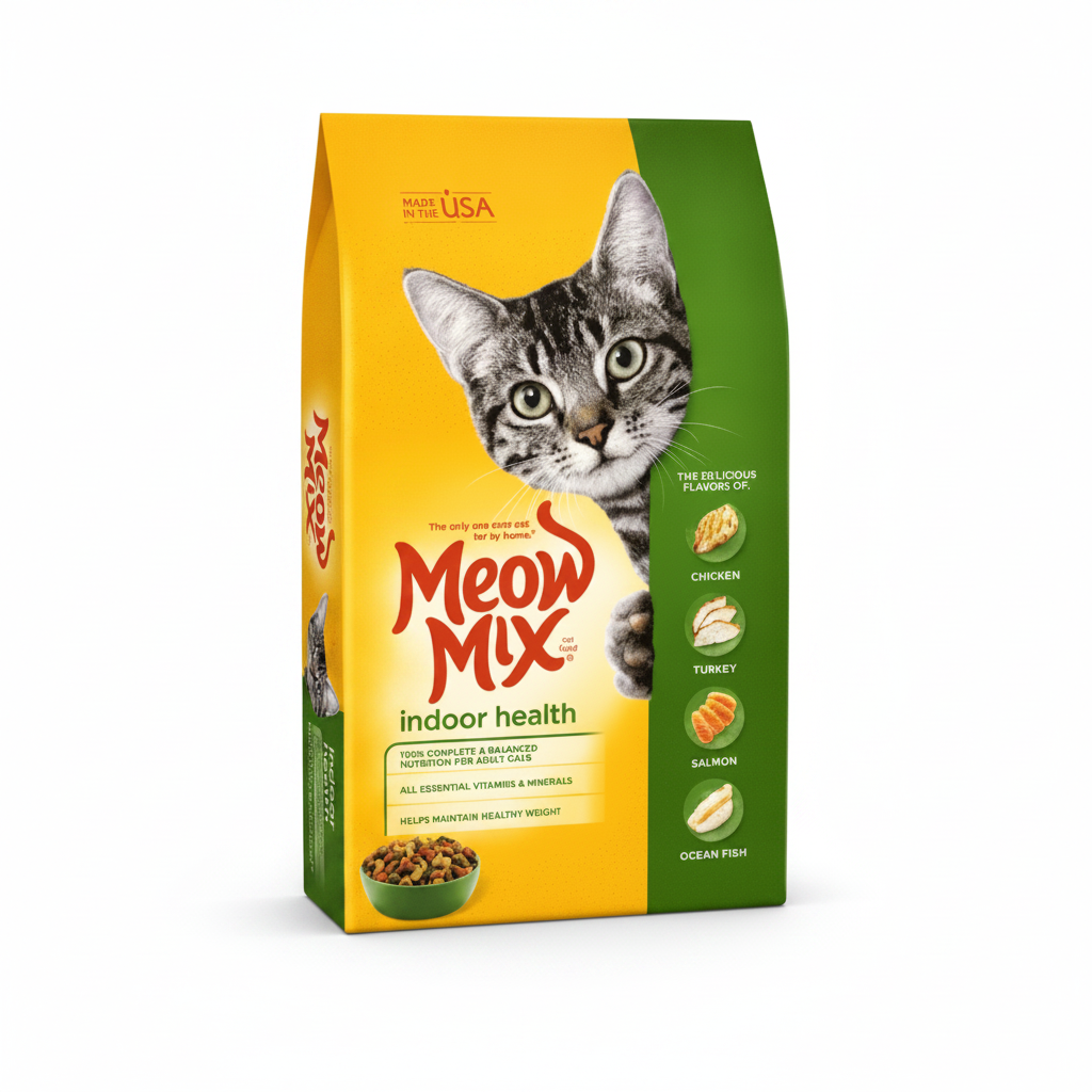 Meow Mix Indoor Health Adult Cat Dry Food 2.86 kg
