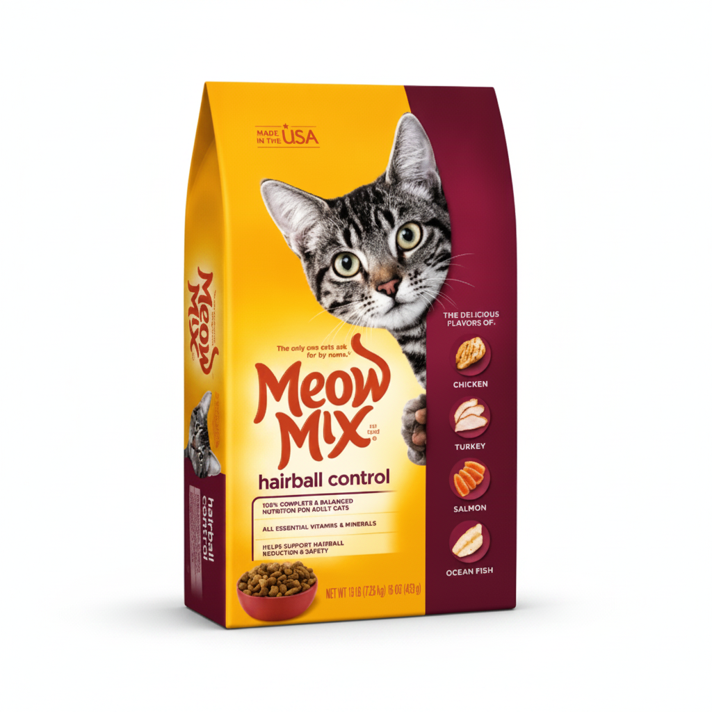 Meow Mix Hairball Control Dry Cat Food 2.89 kg