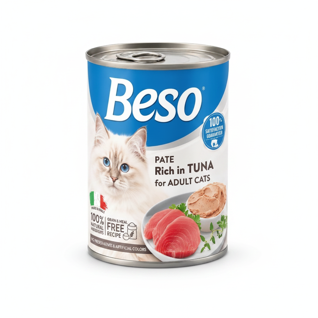 Beso Adult Cat Pate Wet Food with Tuna 400g
