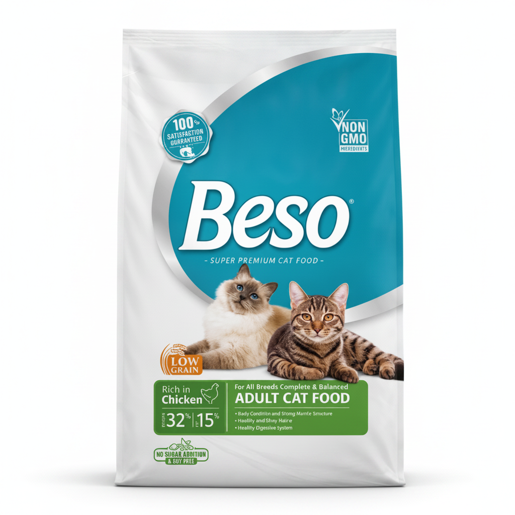 Beso Adult Dry Cat Food with Chicken 7.5 kg