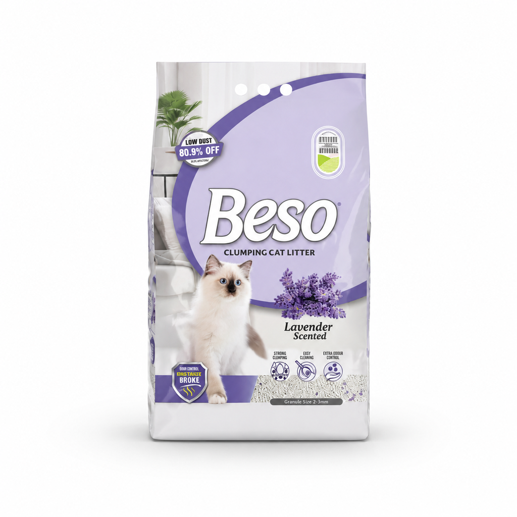 Beso Lavender Scented Cat Litter 5 L