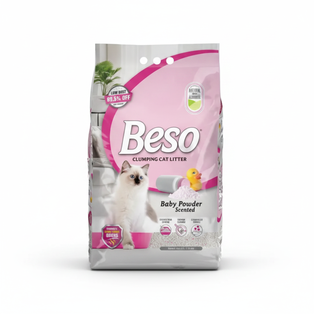 Beso Baby Powder Scented Cat Litter 5 L