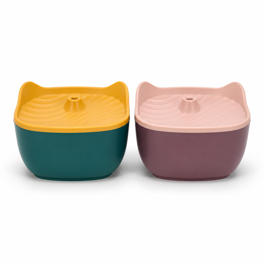 Plastic Cat Water Fountain (Green)