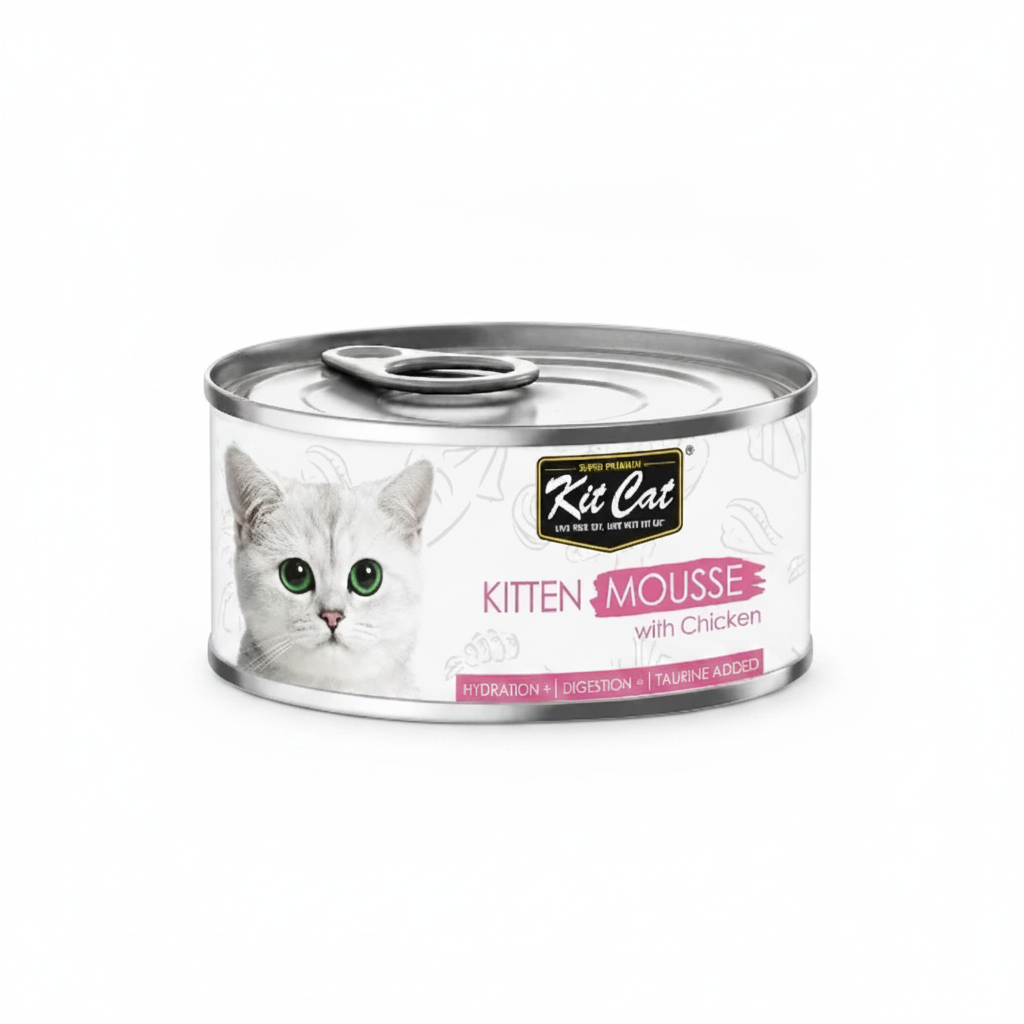 Kit Cat Kitten Mousse Wet Food with Chicken 80 g